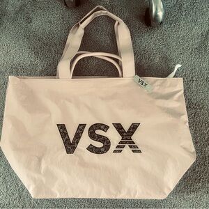 VSX Light Rose Canvas Tote with Logo Print